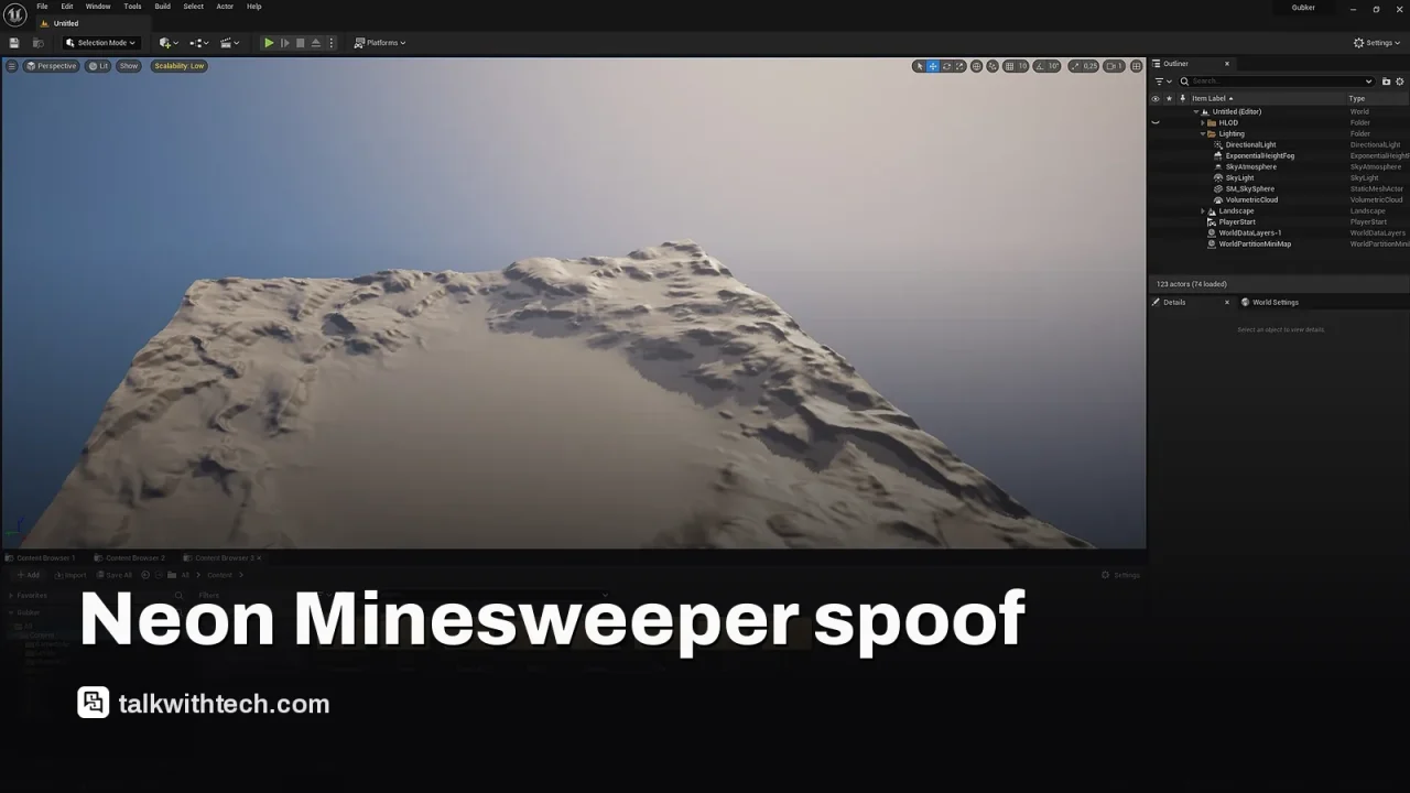 Unreal Engine, related to: This Minesweeper parody outfits the game with voice banter and brands