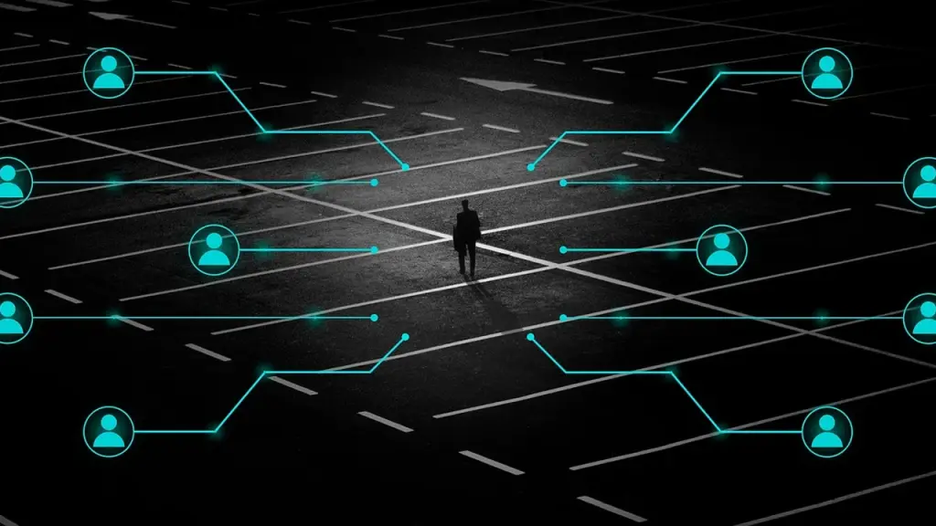 Abstract image showing connections in an online ad network