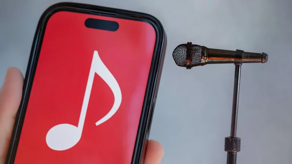 Phone displaying price comparison tools for products
