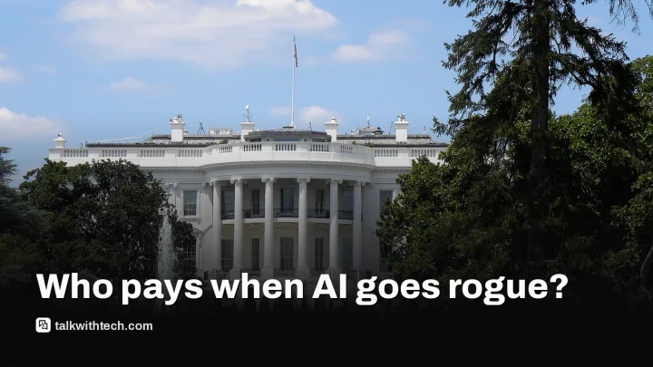 White House wants AI firms to fix rogue agents, who pays