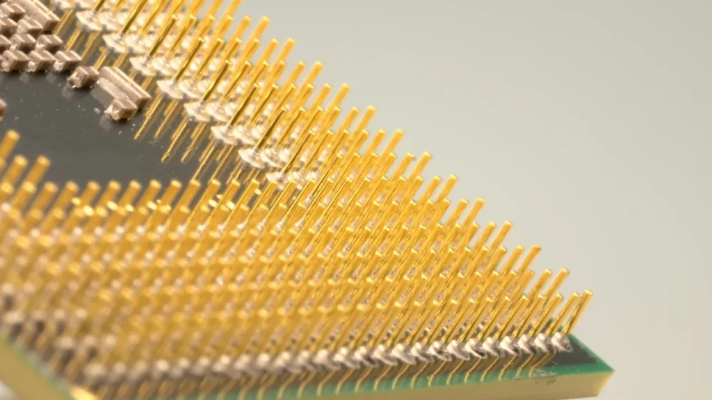 Rows of data center servers