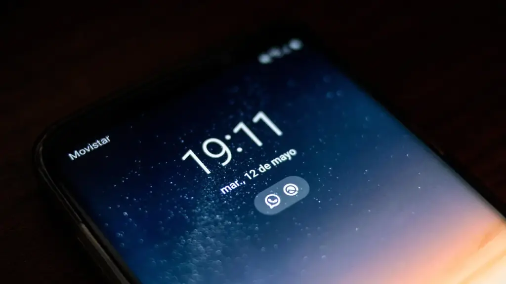 Close-up of a smartphone showing notification alerts