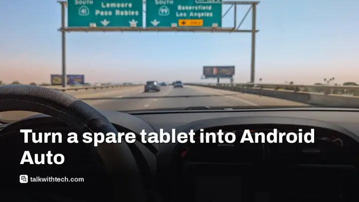 Android Auto tablet setup turns spare Android into car display