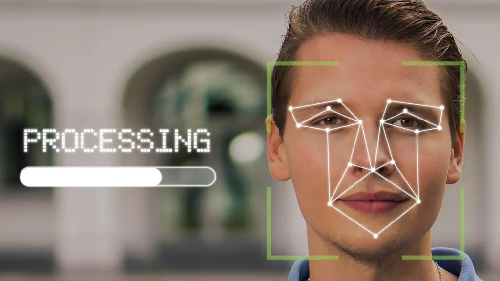 Abstract image of AI symbols and code lines representing scanning