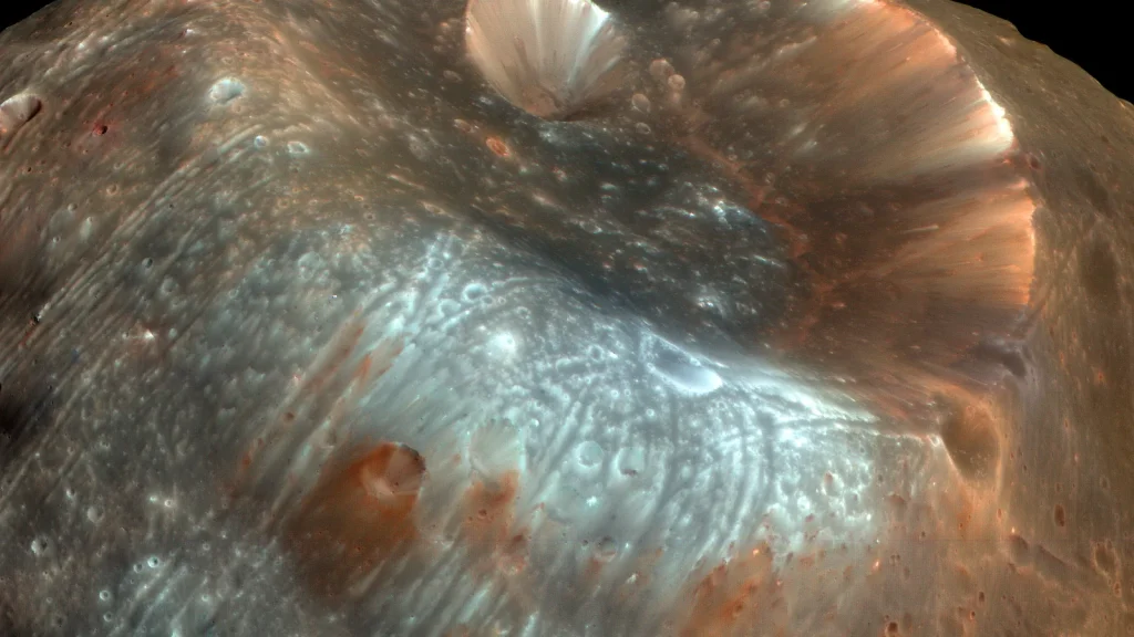 Stickney Crater on Phobos