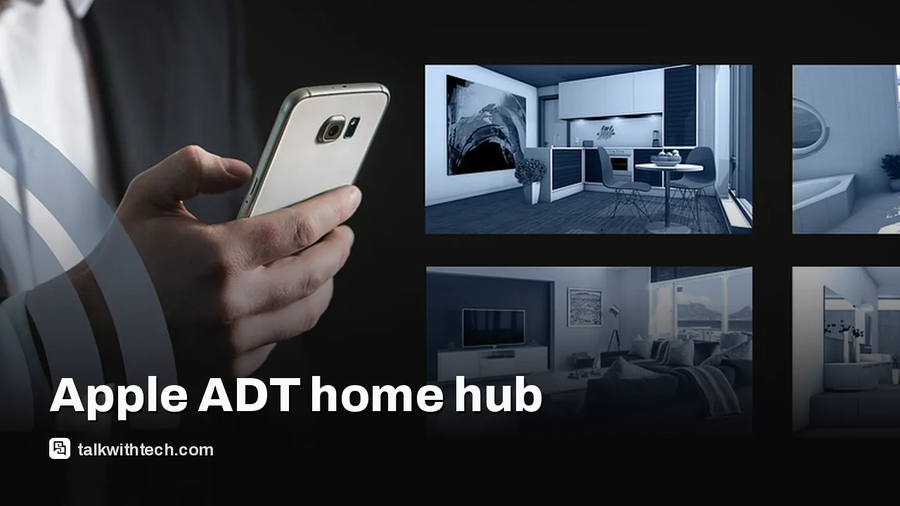 A modern smart home hub highlighted on a clean desk