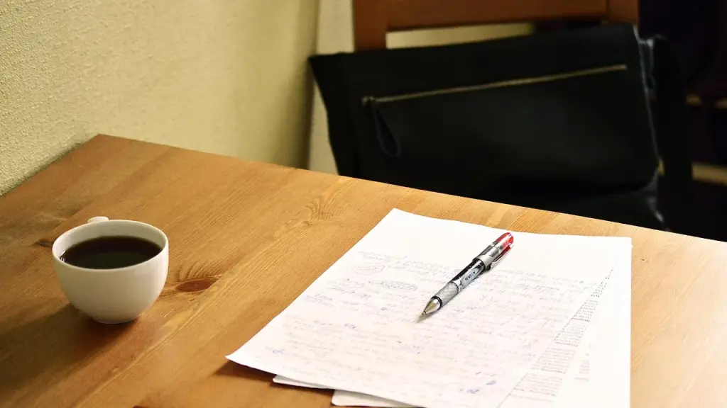 A notebook or document labeled policy review on a desk