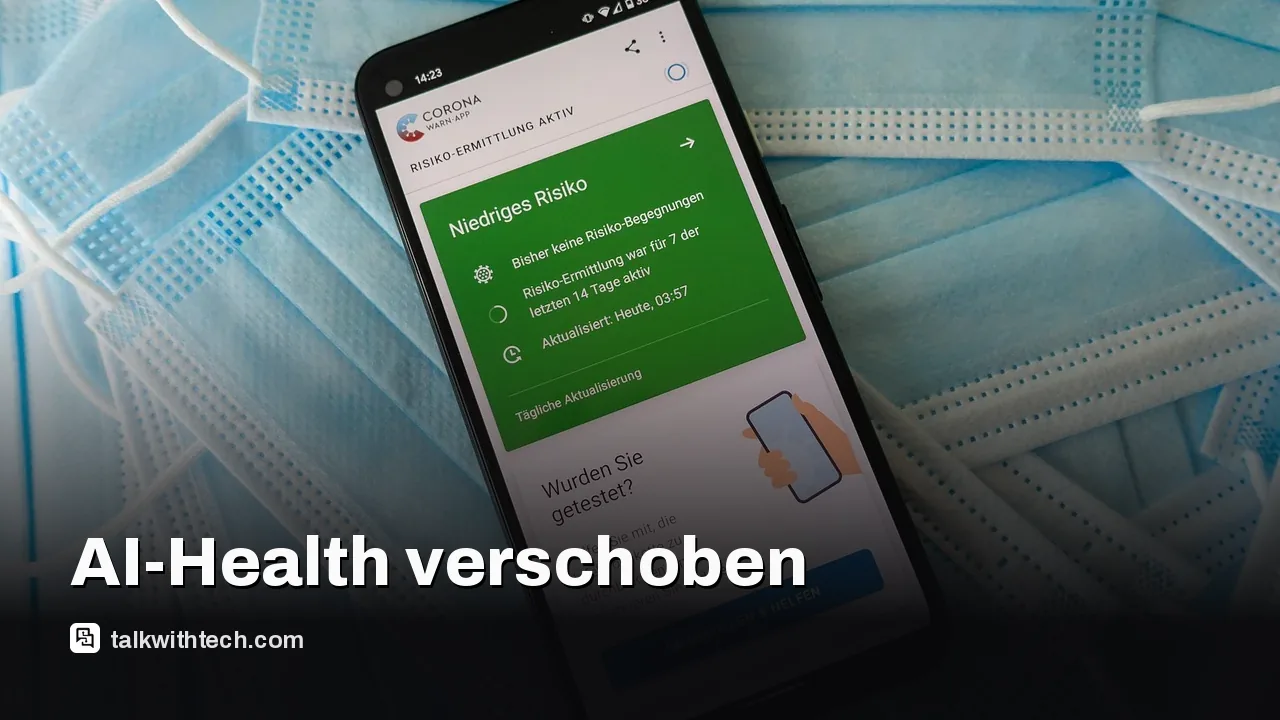 Nahaufnahme eines Smartphones mit einer Health‑App auf dem Bildschirm