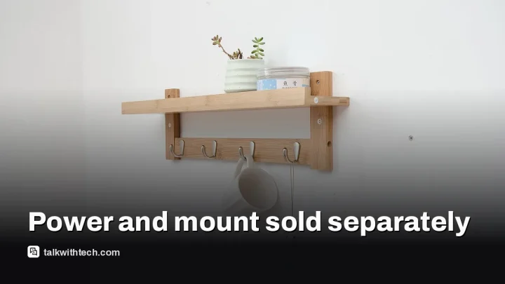 HomeView wall model ships without mount or power brick