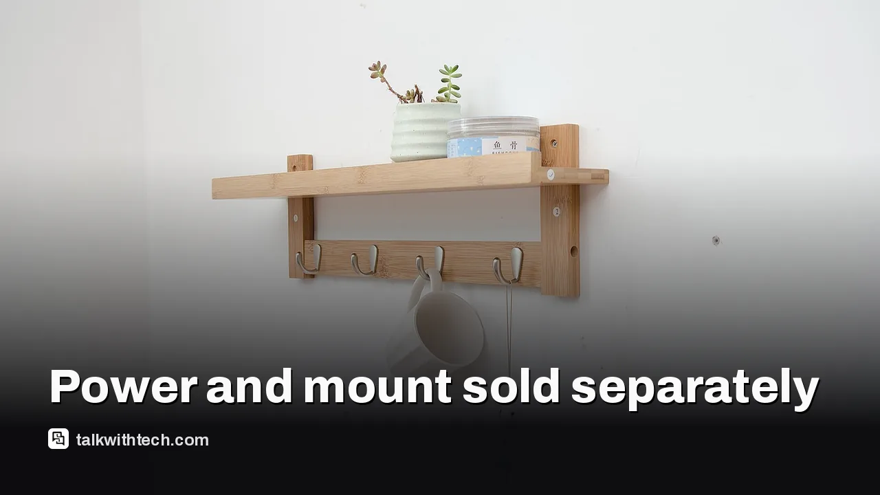 HomeView wall model ships without mount or power brick