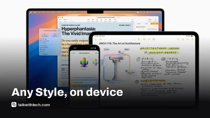Apple Image Playground iOS 27 brings on‑device Any Style prompts