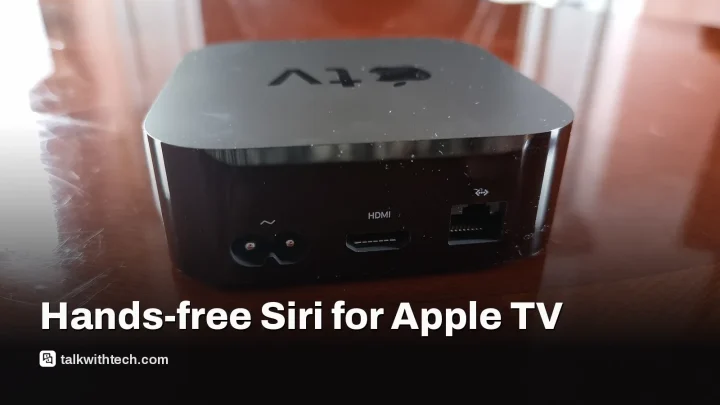 Apple TV built-in microphones could add hands-free Siri control