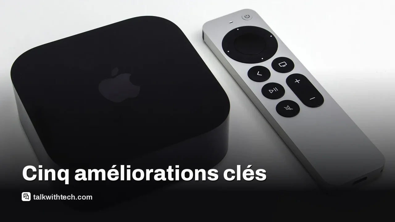 Apple TV 4K posé sur un meuble