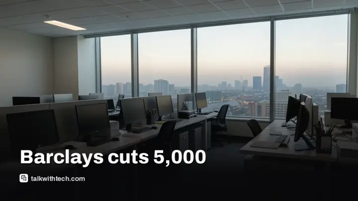 Barclays AI job cuts: 5,000 roles go, and coders are on the list