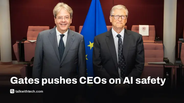 Bill Gates AI safety push targets CEOs to shape new rules