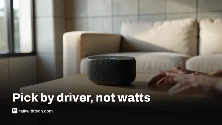Bluetooth speaker watts guide: what matters for room‑filling sound
