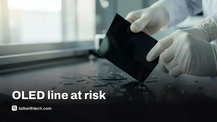 BOE glass cracking OLED iPad lines risk delays into 2027