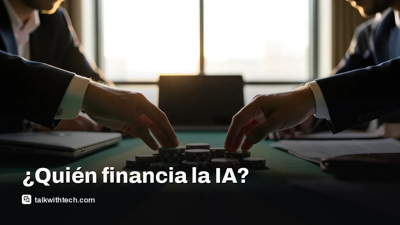 Mesa de póquer con fichas y maletín en una sala de juntas, manos alcanzando