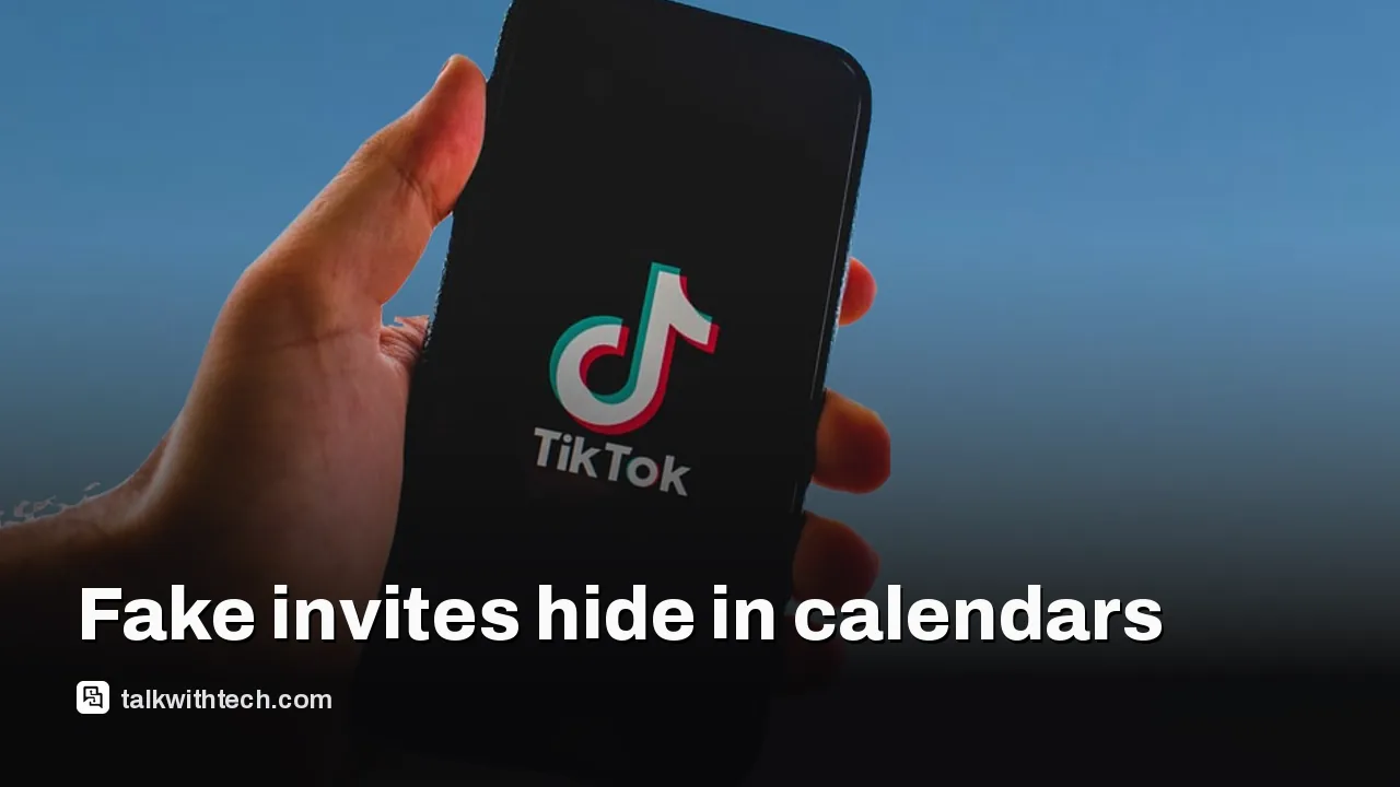 A calendar app on a laptop screen showing an invite