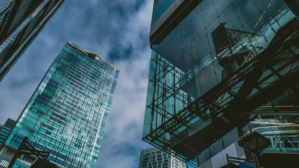 Skyscraper and office buildings suggesting a central SME office