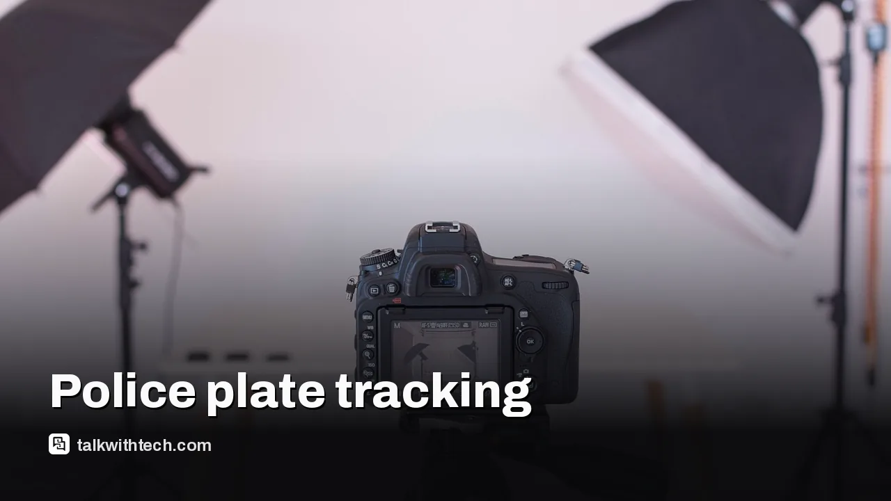 Street-side camera aimed at vehicle plates