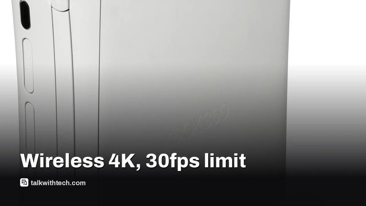 tv screen with a wireless HDMI receiver nearby