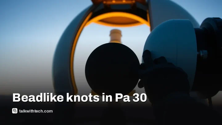 Gemini reveals Pa 30’s beadlike knots four light‑days wide