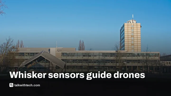 Delft drone tactile sensing lets tiny drones fly without cameras