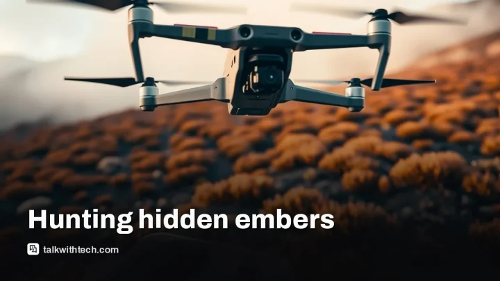 Thermal drones map underground embers after Cairngorms blaze