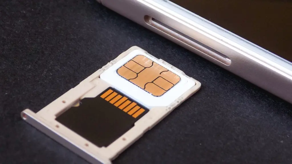 Close-up of a smartphone showing a SIM/eSIM setup
