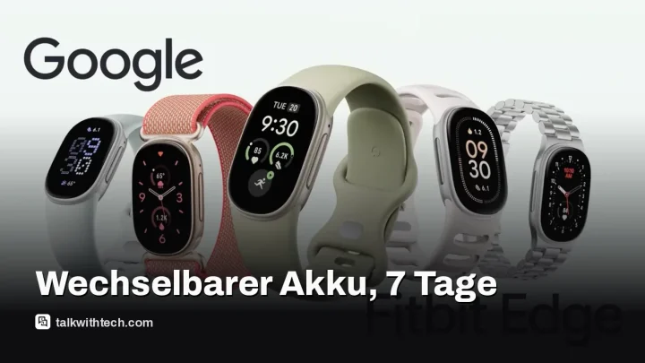 Fitbit Edge: schlanker Tracker mit wechselbarem Akku und 7 Tagen Laufzeit