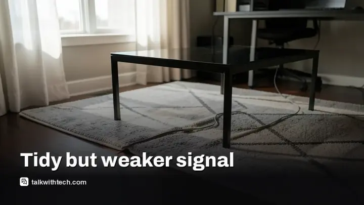 Flat Ethernet cables: tidy look but weaker long‑run signal