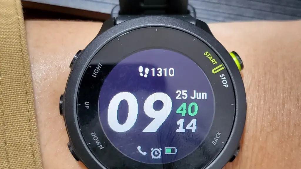 Close-up of a wrist wearing a modern smartwatch