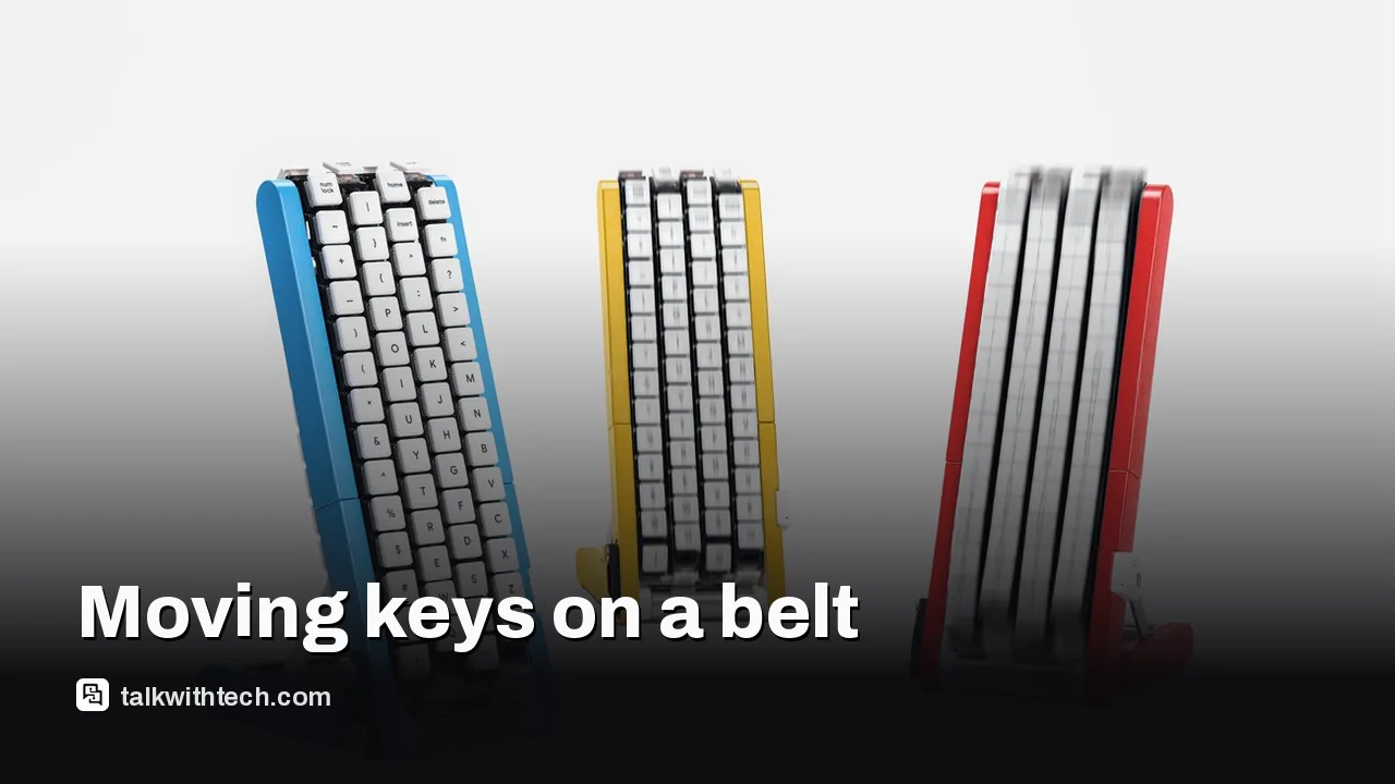 Google image for: Google Japan built a conveyor belt keyboard and shared the plans
