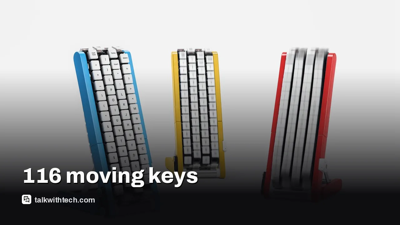 Google image for: Google rolling keyboard brings 116 moving keys to your fingertips
