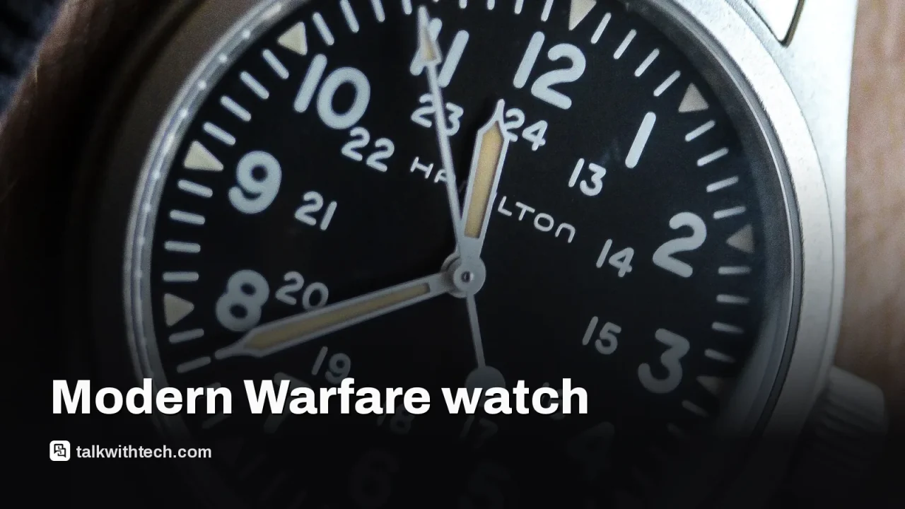 Hamilton Khaki field watch, related to: Hamilton Call of Duty watch pairs a real field timepiece with MW4