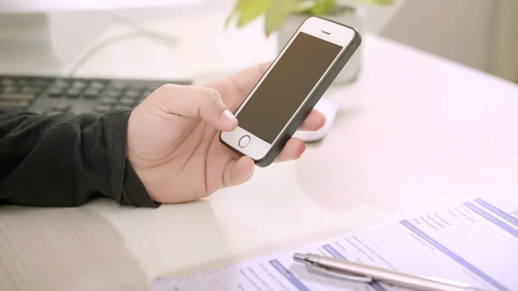 Smartphone in hand