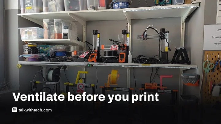 Poor ventilation raises health risks for home 3D printing sessions