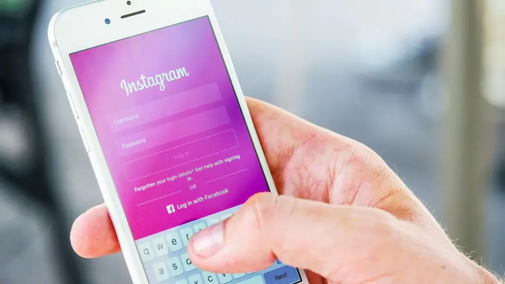 Scrolling social media on phone