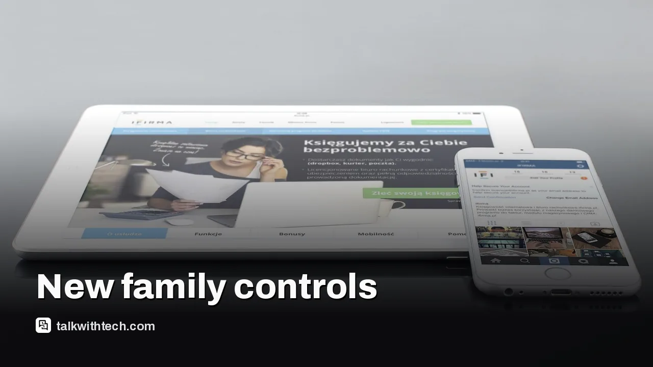 A family using iPhone and iPad together at home