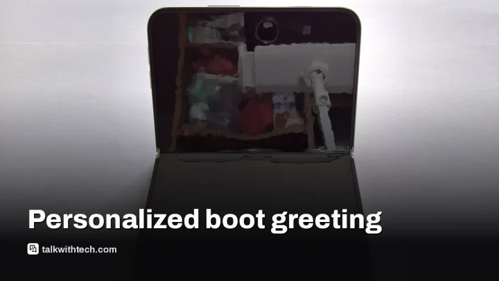 Buy the iPhone Duo in store and see a personalized boot screen