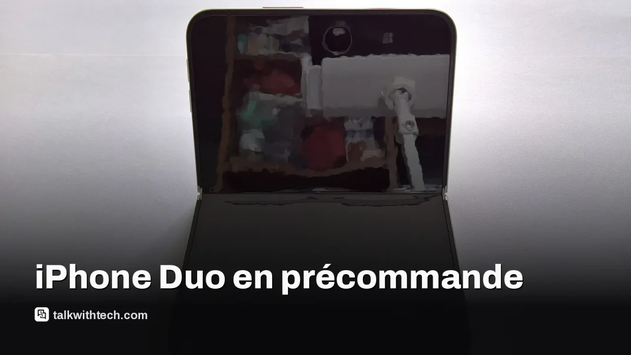 iPhone Duo vu ouvert et fermé