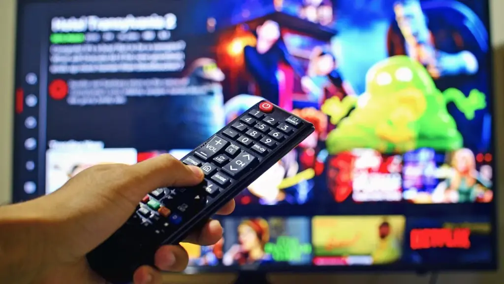Smart TV displaying a streaming service app