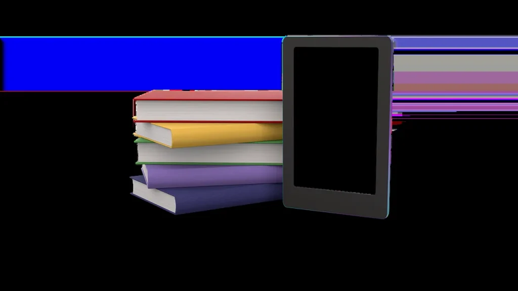 Two e-readers in green and blue color options on a table