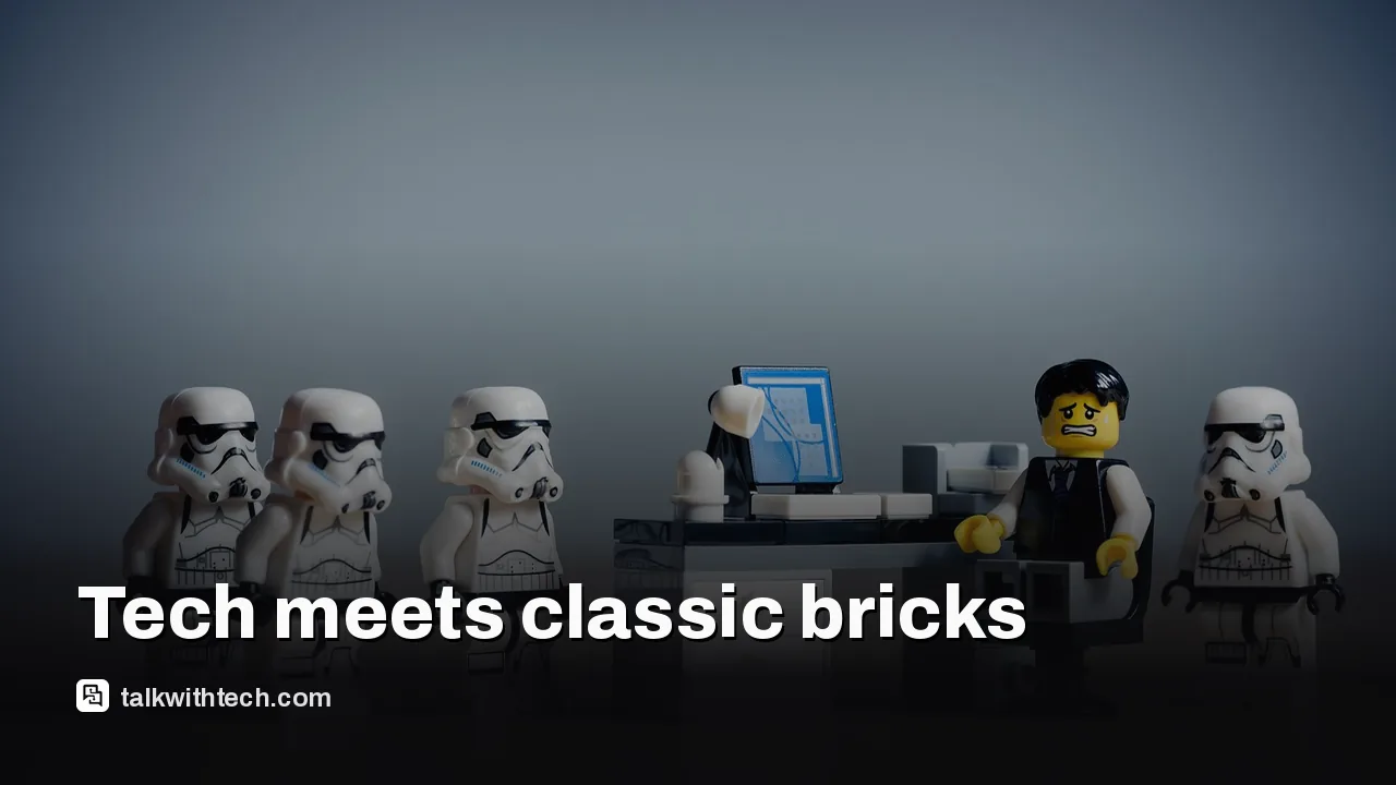 A finished Lego display model with lighting