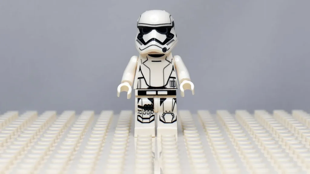 Lego set inspired by a video game with bright colors