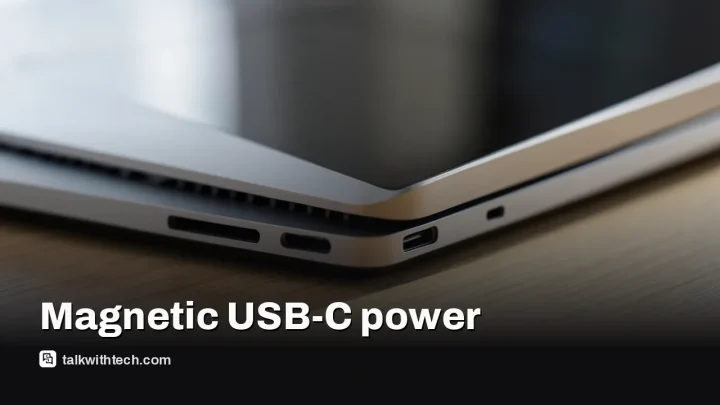 Magnetic Connect USB-C charger frees up Surface Laptop Ultra ports