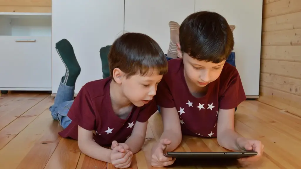 Screen showing kid-friendly content in a quiet room