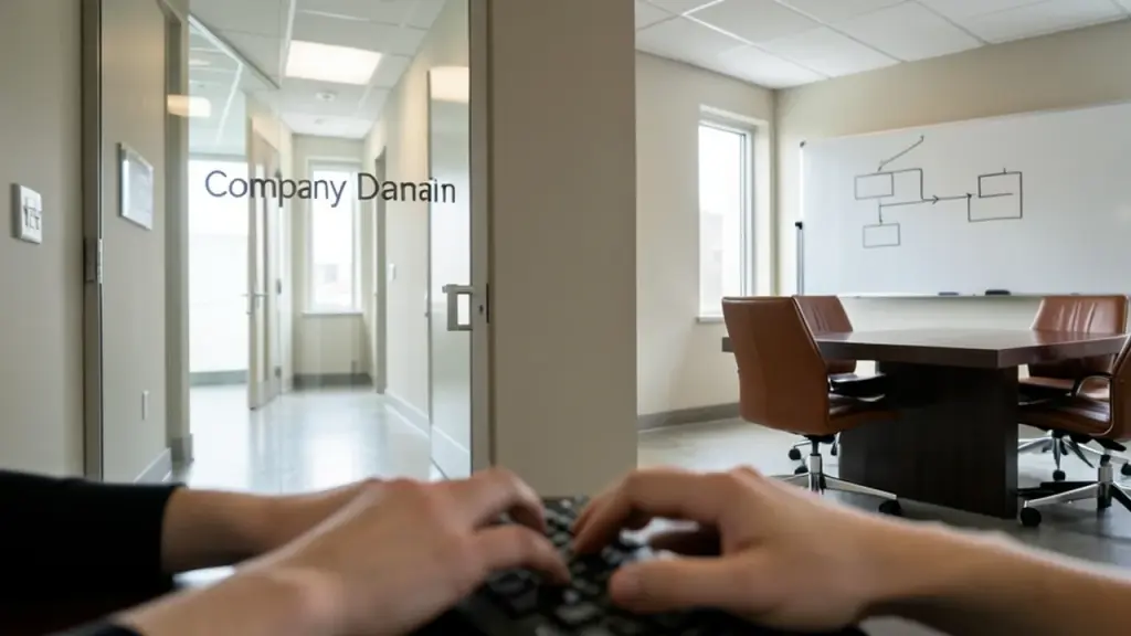 Office scene illustrating policy implications for everyday users.