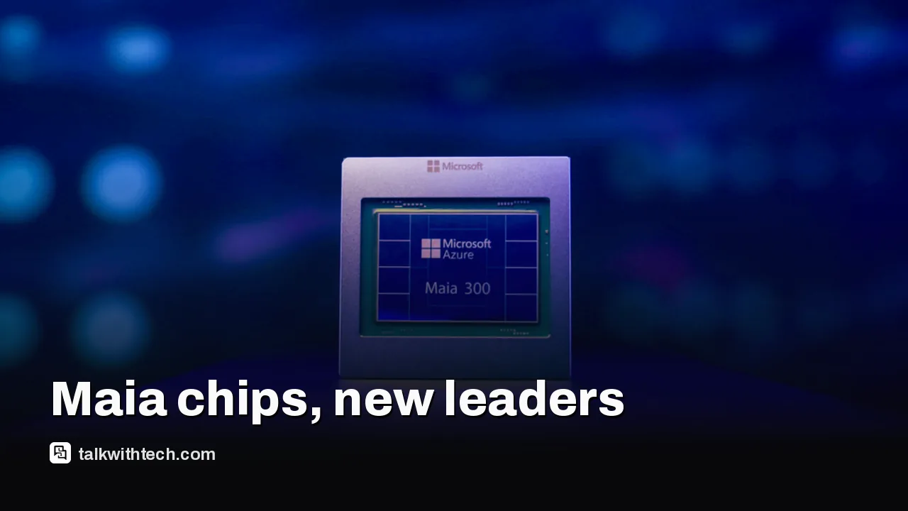 Microsoft image for: Microsoft Azure leadership reorganization ties to Maia AI chips